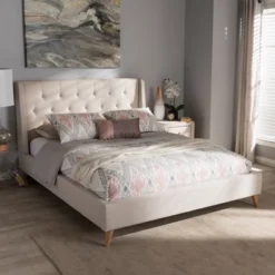 Adelaide Retro Modern Fabric Upholstered Platform Bed - Baxton Studio 13 Adelaide Retro Modern Fabric Upholstered Platform Bed - Baxton Studio -Furniture Haven Shop GUEST 60efc508 f571 4947 aebe 38b1a4b5d4dd