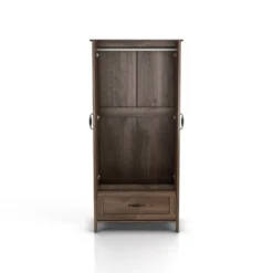 Nurembo 1 Drawer Wardrobe Closet Distressed Walnut - HOMES: Inside + Out 18 Nurembo 1 Drawer Wardrobe Closet Distressed Walnut - HOMES: Inside + Out -Furniture Haven Shop GUEST 624530cf d6e7 4402 b28b c4e6bccae9fe