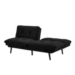 Finley Convertible Futon Sofa Bed Black - Serta -Furniture Haven Shop GUEST 62d1a0d2 9609 44bf acf2 7018fd833c05