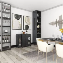 Glam Mirror And Wood Storage Cabinet Black - Olivia & May 36 Glam Mirror And Wood Storage Cabinet Black - Olivia & May -Furniture Haven Shop GUEST 632f9e0c a9c8 431f b9c4 ece4373fa415