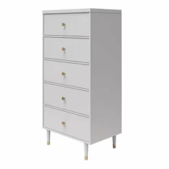 Elizabeth 5 Drawer Dresser Dove Gray - CosmoLiving By Cosmopolitan 8 Elizabeth 5 Drawer Dresser Dove Gray - CosmoLiving By Cosmopolitan -Furniture Haven Shop GUEST 64a5a14b 45bd 47ad 853a c660095dc775