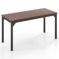 Costway Set Of 2 55" Conference Table Office Computer Study Desk Metal Base Meeting Room 7 Costway Set Of 2 55" Conference Table Office Computer Study Desk Metal Base Meeting Room -Furniture Haven Shop GUEST 64b6a1d4 b4ae 4582 83b7 beb4f9356988