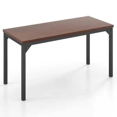 Costway Set Of 2 55" Conference Table Office Computer Study Desk Metal Base Meeting Room 4 Costway Set Of 2 55" Conference Table Office Computer Study Desk Metal Base Meeting Room - Image 4