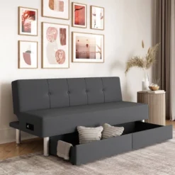 Wilton Dream Convertible Futon Sofa Bed Charcoal - Serta 13 Wilton Dream Convertible Futon Sofa Bed Charcoal - Serta -Furniture Haven Shop GUEST 653485d4 0a3d 4e9d 8cc0 ddd20ca046e1