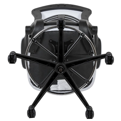 Emma And Oliver Mid-Back Mesh Ergonomic Drafting Chair With Foot Ring And Flip-Up Arms 9 Emma And Oliver Mid-Back Mesh Ergonomic Drafting Chair With Foot Ring And Flip-Up Arms - Image 9