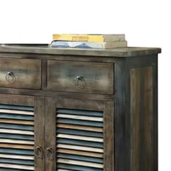 Cabinet Console Table Oak Teal - Acme Furniture -Furniture Haven Shop GUEST 678e6f59 4e38 4157 b683 e10d0e2e9d5d