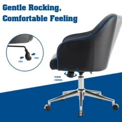 Costway Office Chair Swivel Adjustable Height W/ Massage Lumbar Support Blue 15 Costway Office Chair Swivel Adjustable Height W/ Massage Lumbar Support Blue -Furniture Haven Shop GUEST 67a7f7e2 213b 43f9 8195 cfb6cf0ac21e