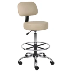 Medical/Drafting Stool With Back Cushion - Boss Office Products -Furniture Haven Shop GUEST 681b2be4 e57d 4700 8543 d6ea8e2d7237