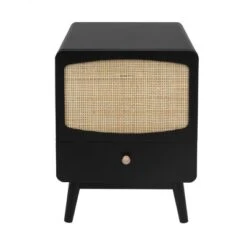 Alyson 22.13'' H X 15.75'' W X 15.75'' D Carry With 1 Rattan Doors And 1 Drawer Nightstand With Storage-The Pop Maison 14 Alyson 22.13'' H X 15.75'' W X 15.75'' D Carry With 1 Rattan Doors And 1 Drawer Nightstand With Storage-The Pop Maison -Furniture Haven Shop GUEST 68242c06 b70c 43b5 bf4d 9b93d71a050f