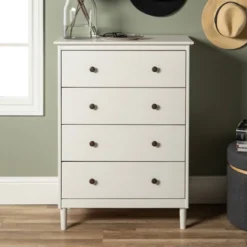 Stiva Classic Mid-Century Modern Vertical 4 Drawer Dresser - Saracina Home 13 Stiva Classic Mid-Century Modern Vertical 4 Drawer Dresser - Saracina Home -Furniture Haven Shop GUEST 68d4ecb8 3e27 43b1 b59e edd78e340610