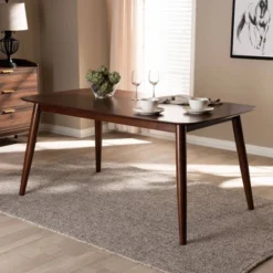 Edna Wood Dining Table Walnut - Baxton Studio 10 Edna Wood Dining Table Walnut - Baxton Studio -Furniture Haven Shop GUEST 690056d4 ea17 4e6b 9523 b25392d62667