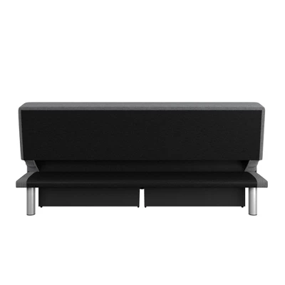 Wilton Dream Convertible Futon Sofa Bed Charcoal - Serta 7 Wilton Dream Convertible Futon Sofa Bed Charcoal - Serta - Image 7