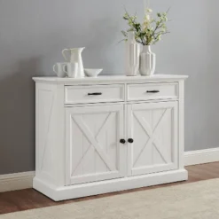 Clifton Sideboard Distressed White - Crosley