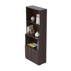 63" Bookcase Espresso - Inval -Furniture Haven Shop GUEST 6a4b2992 0ce5 44f8 8704 5a11bbc67e6c