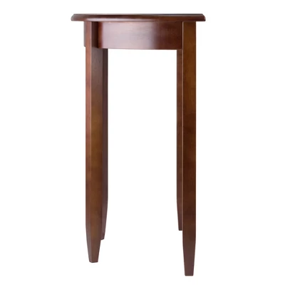 Concord Half Moon Accent Table - Antique Walnut - Winsome 2 Concord Half Moon Accent Table - Antique Walnut - Winsome - Image 2