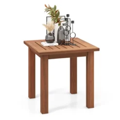 Tangkula 1PC/2PCS Patio Hardwood End Table Square Side Table With Slatted Tabletop Small Coffee Bistro Table Indoor Outdoor Side Table 19 Tangkula 1PC/2PCS Patio Hardwood End Table Square Side Table With Slatted Tabletop Small Coffee Bistro Table Indoor Outdoor Side Table -Furniture Haven Shop GUEST 6b7ffc9e f579 49db a844 76788c0096d5