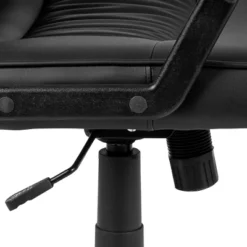 Flash Furniture Biscayne Flash Fundamentals High Back Black LeatherSoft-Padded Task Office Chair With Arms 17 Flash Furniture Biscayne Flash Fundamentals High Back Black LeatherSoft-Padded Task Office Chair With Arms -Furniture Haven Shop GUEST 6bb2dd30 c4fc 47f1 859e 7faa3d738655