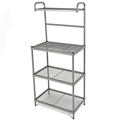 Costway 4-Tier Baker's Rack Microwave Oven Stand Shelves Kitchen Storage Rack Organizer 8 Costway 4-Tier Baker's Rack Microwave Oven Stand Shelves Kitchen Storage Rack Organizer - Image 8