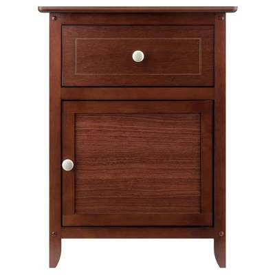 Eugene Nightstand Walnut - Winsome 3 Eugene Nightstand Walnut - Winsome - Image 3