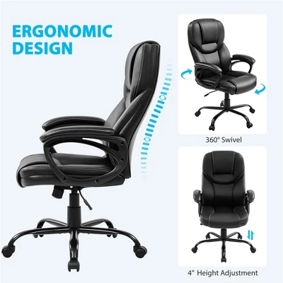 Yaheetech Faux Leather Executive Office Chair With Ergonomic High Back 4 Yaheetech Faux Leather Executive Office Chair With Ergonomic High Back - Image 4