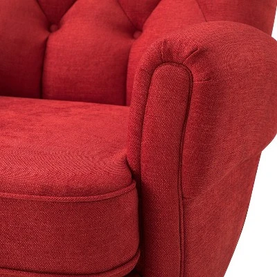 Dittmar Mid Century Club Chair With Wingback And Button-tufted Design | ARTFUL LIVING DESIGN 5 Dittmar Mid Century Club Chair With Wingback And Button-tufted Design | ARTFUL LIVING DESIGN - Image 5