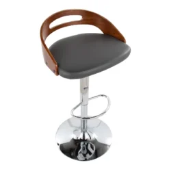 Set Of 2 Cassis Upholstered Barstool Gray/Walnut - Lumisource 12 Set Of 2 Cassis Upholstered Barstool Gray/Walnut - Lumisource -Furniture Haven Shop GUEST 6c871f16 06fd 4b7a 867a aa6e8bf9db47