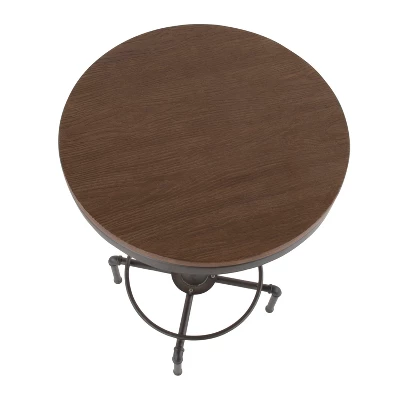 Hydra Industrial Adjustable Bar Table Antique - LumiSource 6 Hydra Industrial Adjustable Bar Table Antique - LumiSource - Image 6