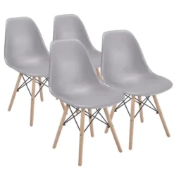 Yaheetech Modern Dining Chairs With Natural Beech Wood Set Of 4 -Furniture Haven Shop GUEST 6de4cb3f 8518 4a4c 8042 b3f5fa8e2eaf