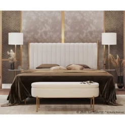 King Chloe Steel/Velvet Upholstered Headboard - LumiSource 17 King Chloe Steel/Velvet Upholstered Headboard - LumiSource -Furniture Haven Shop GUEST 6e3a5b0c cb8c 4345 ac5b 059e42803555
