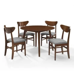 5pc Landon Round Dining Set With Wood Chairs - Crosley -Furniture Haven Shop GUEST 6f4922ef aa37 4fd3 94d9 7904f67a6619