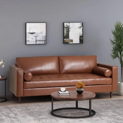 Malinta Contemporary Tufted 3 Seater Sofa - Christopher Knight Home 1 Malinta Contemporary Tufted 3 Seater Sofa - Christopher Knight Home