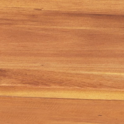 Merrick Lane Three Piece Solid Acacia Wood Folding Patio Bistro Set With Lightweight Round Table And Two Chairs, Natural 4 Merrick Lane Three Piece Solid Acacia Wood Folding Patio Bistro Set With Lightweight Round Table And Two Chairs, Natural - Image 4