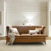 Pablo 81.5" Wide 81.5" Wide Chesterfield Tufted Genuine Wing Back Leather Sofa For Living Room-A+B | ARTFUL LIVING DESIGN