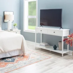 Miele Console Table White - Powell -Furniture Haven Shop GUEST 70601bfe 95d2 4157 a1be 9f752133f3ac