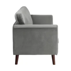 Tolley Velvet Loveseat In Gray - Lexicon -Furniture Haven Shop GUEST 7061fedb c0a6 4c7c a603 53ca33a2875e
