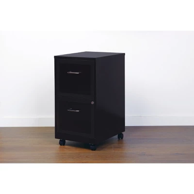Space Solutions 18" Deep 2 Drawer Mobile Letter Width Vertical File Cabinet 7 Space Solutions 18" Deep 2 Drawer Mobile Letter Width Vertical File Cabinet - Image 7