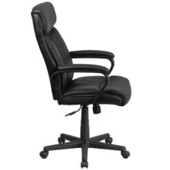 Flash Furniture Raya High Back Black LeatherSoft Executive Swivel Office Chair With Slight Mesh Accent And Arms 15 Flash Furniture Raya High Back Black LeatherSoft Executive Swivel Office Chair With Slight Mesh Accent And Arms -Furniture Haven Shop GUEST 7096a8a7 16ef 436a 9d2a a38409758ac6