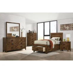 3pc Wren Platform Storage Bedroom Set Chestnut - Picket House Furnishings -Furniture Haven Shop GUEST 7104e8ae 24c1 49e0 b59e 838d24e836d4