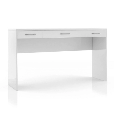 2pc Grayde 3 Drawer Vanity Table And Mirror Set With Bulbs And USB Ports Luminous White - MiBasics 8 2pc Grayde 3 Drawer Vanity Table And Mirror Set With Bulbs And USB Ports Luminous White - MiBasics - Image 8