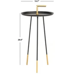 Delia Handle Side Table - Black/Gold - Safavieh 7 Delia Handle Side Table - Black/Gold - Safavieh -Furniture Haven Shop GUEST 711f7ebd c914 4afb ac31 5e1041996b9a