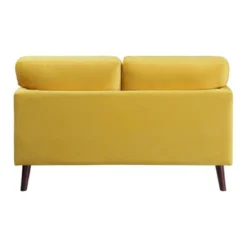 Tolley Velvet Loveseat In Yellow - Lexicon -Furniture Haven Shop GUEST 71cbdf5f 85bc 454f ba5c c17b232ccd57