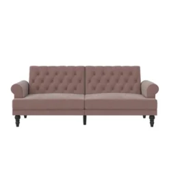 Cassidy Upholstered Futon - Paris Hilton X The Novogratz -Furniture Haven Shop GUEST 71d728b3 1186 4a9c b2f8 1b0970037447