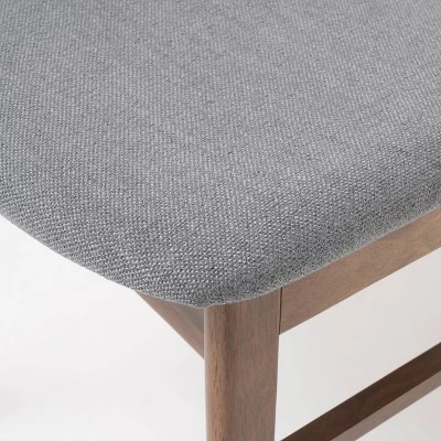 5pc Lucious Rectangular Dining Set Dark Gray/Walnut - Christopher Knight Home 2 5pc Lucious Rectangular Dining Set Dark Gray/Walnut - Christopher Knight Home - Image 2