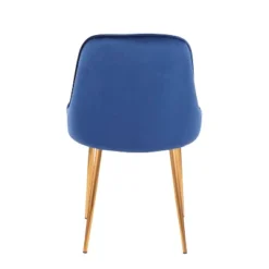 Set Of 2 Marcel Contemporary Dining Chair Gold/Blue Velvet - LumiSource -Furniture Haven Shop GUEST 72cc7a52 7ca2 4196 969f 2d858fe61032