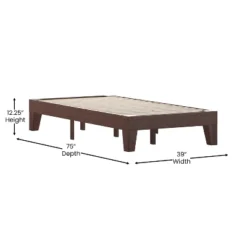 Merrick Lane Eduardo Platform Bed Frame, Solid Wood Platform Bed Frame With Slatted Support, No Box Spring Needed 13 Merrick Lane Eduardo Platform Bed Frame, Solid Wood Platform Bed Frame With Slatted Support, No Box Spring Needed -Furniture Haven Shop GUEST 733e2c93 0ec0 486d 8fe1 4d8080a0b75a
