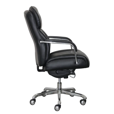 Sutherland Quilted Leather Office Chair With Padded Arms - La-Z-Boy 2 Sutherland Quilted Leather Office Chair With Padded Arms - La-Z-Boy - Image 2