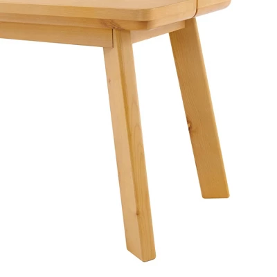 48" Shelburne Dining Bench Warm Natural - Alaterre Furniture 5 48" Shelburne Dining Bench Warm Natural - Alaterre Furniture - Image 5