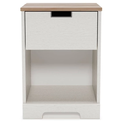 Vaibryn Nightstand Brown/Beige/White - Signature Design By Ashley 3 Vaibryn Nightstand Brown/Beige/White - Signature Design By Ashley - Image 3