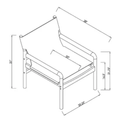 Northlake Dowel Frame Sling Accent Chair Canvas Cream - Threshold™ -Furniture Haven Shop GUEST 74386f49 f81b 4a92 b10f e5eed4c854de