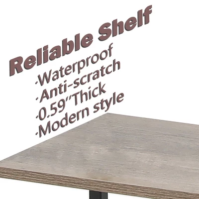 LuxenHome 4-Shelf 58.3" X 23.62" W Wood And Metal Ladder Bookcase. 5 LuxenHome 4-Shelf 58.3" X 23.62" W Wood And Metal Ladder Bookcase. - Image 5